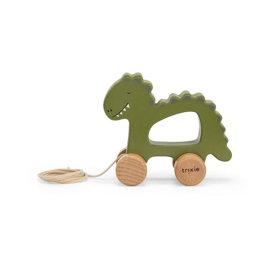 Trixie Wooden Pull Along Toy - Mr Dino